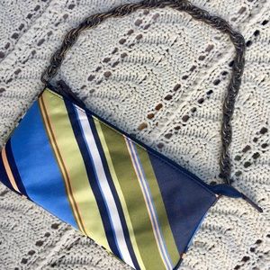 ❤️J Crew vintage striped wristlet small pu…